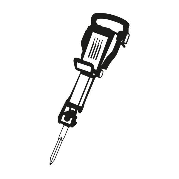 Illustration eines Abbruchhammers