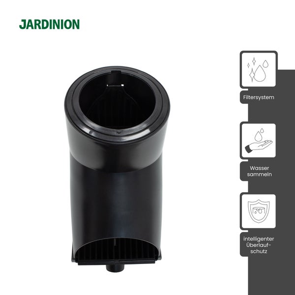 Jardinion Regenwassersammler mit Filtersystem und Überlaufschutz