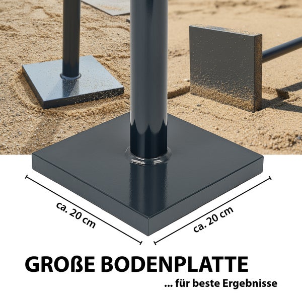 Metall Bodenplatte circa 20 cm