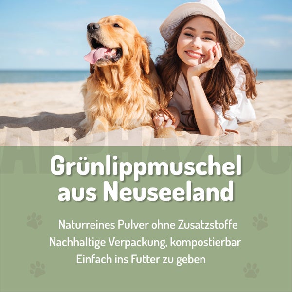 alphazoo Grünlippmuschel-Pulver 250g