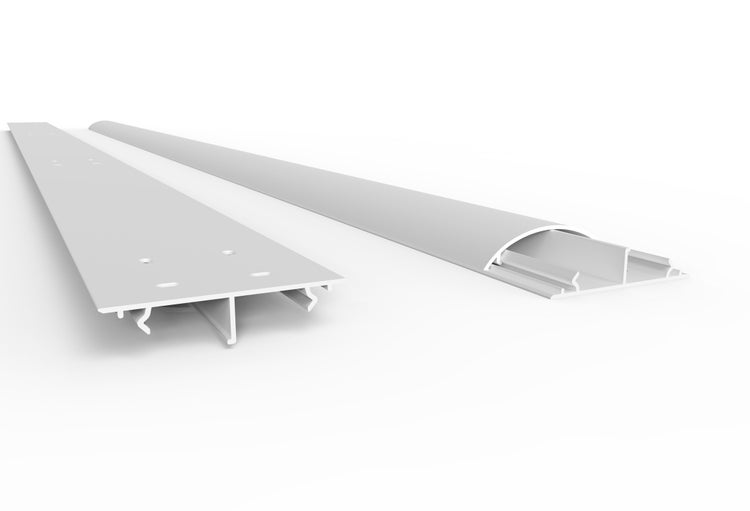 CILSON WDK5012W Art.-Nr. 6800520 Kabelkanal 50 x 12 mm x 2.000 mm - Trittfest, Bodenbelochung, weiß RAL 9010