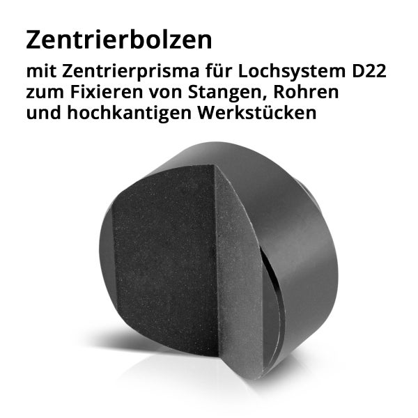 Vier Spannbolzen mit Gewinde M14 für Lochsystem D22