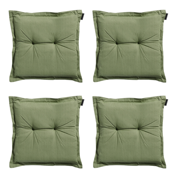 Sitzkissen Basic grün - Ca. 50x50 cm - 4er-Set