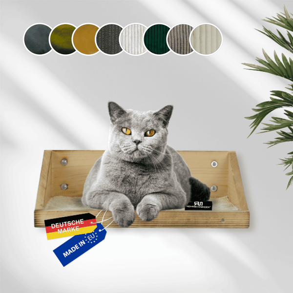 Rohrschneider Wandmulde geflammt+ Stoffeinlage Cord Deluxe beige