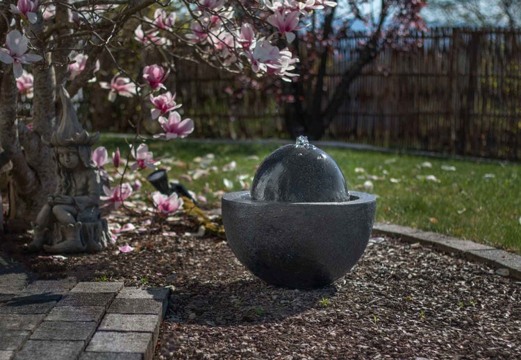 Gartenbrunnen Kugelbrunnen FoBall darkgrey 10873