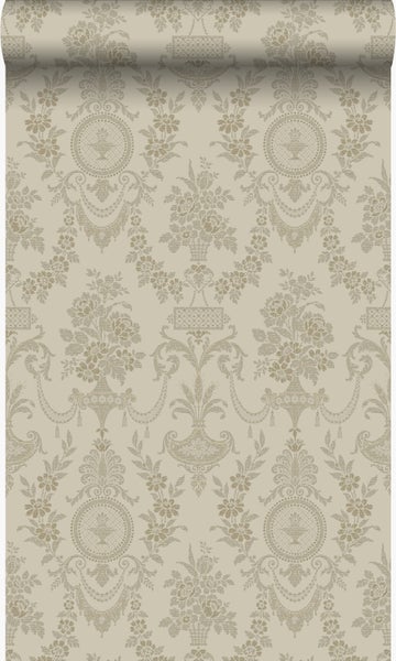 Origin Wallcoverings Tapete Ornamente Taupe - 53 cm x 10.05 m - 326136
