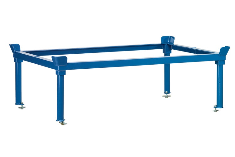 Blauer IBC Container Untergestellrahmen aus Stahl