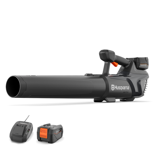 Husqvarna Akku-Laubbläser mit Akku und Ladegerät