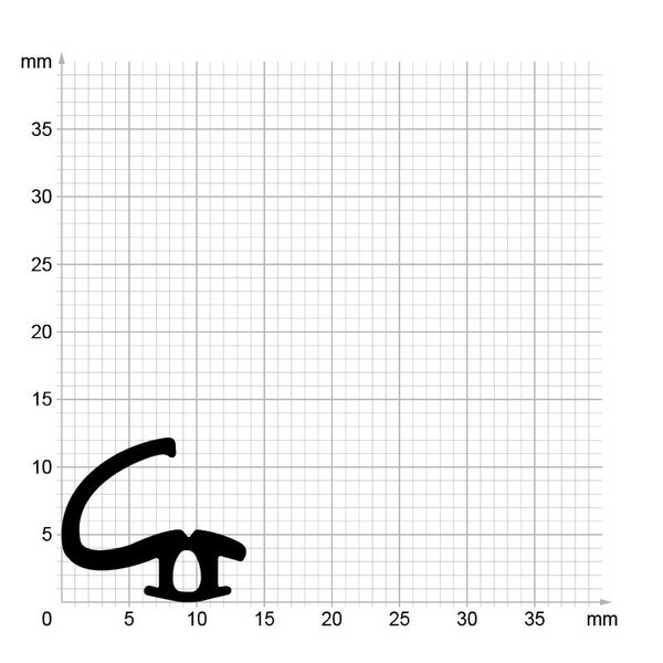 DIWARO. | Lippendichtung LP408 | schwarz | 5 Meter