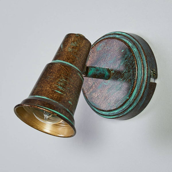 Lindby Strahler Arielle (Retro, Vintage Antik) in Bronze aus Metall (1 flammig E14) - Deckenlampe Deckenleuchte Lampe Spot Wohnzimmerleuchte