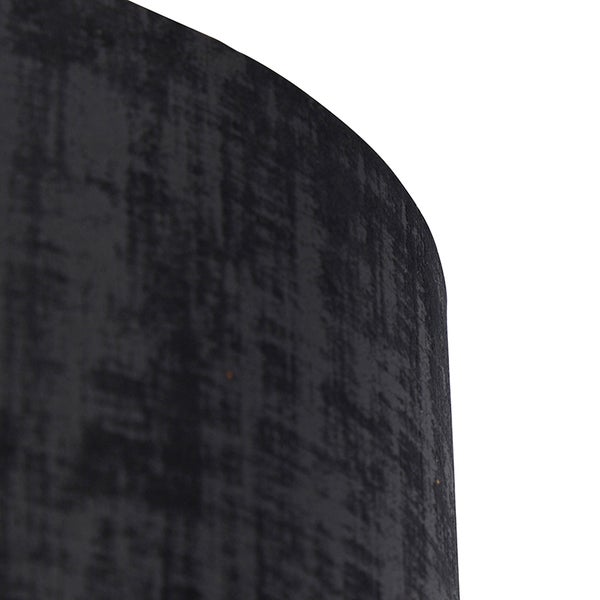 Lampenschirm Velours schwarz 50/50/25