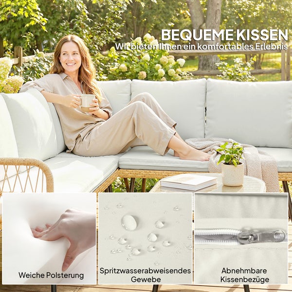 Modernes Gewächshaus mit anthrazitfarbenem Metallrahmen, gerippten Polycarbonat-Paneelen, Schiebetür und Dachfenster im Garten.