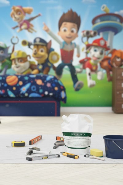 Sanders & Sanders Fototapete PAW Patrol Blau, Grün und Rot 252 x 182 cm