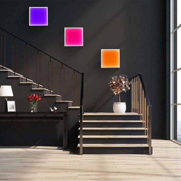 LED Panel 45x45 cm - 16W, 1400lm, dimmbar, Fernbedienung, CCT, RGB, weiß