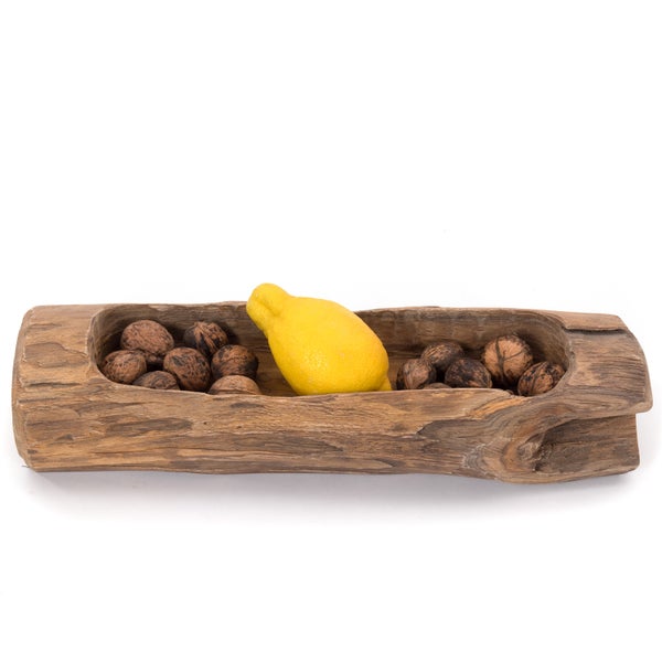 Holz-Schale  Fiore 40 Teakholz naturfarben