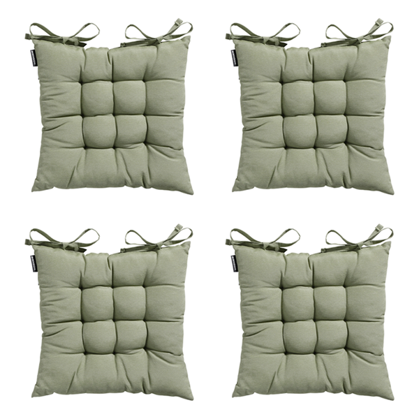Sitzkissen Tuscany Panama Salbei - Ca. 46x46 cm - 4er-Set
