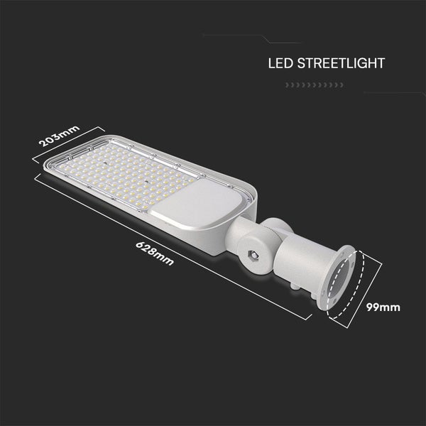 V-TAC VT-169ST-N - LED-Straßenlampen - 135lm/w - Verstellbare Straßenlampen - IP65 - Grau - 150