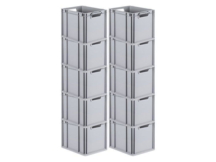 PROREGAL SparSet 10x Eurobox NextGen Grip HxBxT 32 x 30 x 40 cm 30 Liter Griffe