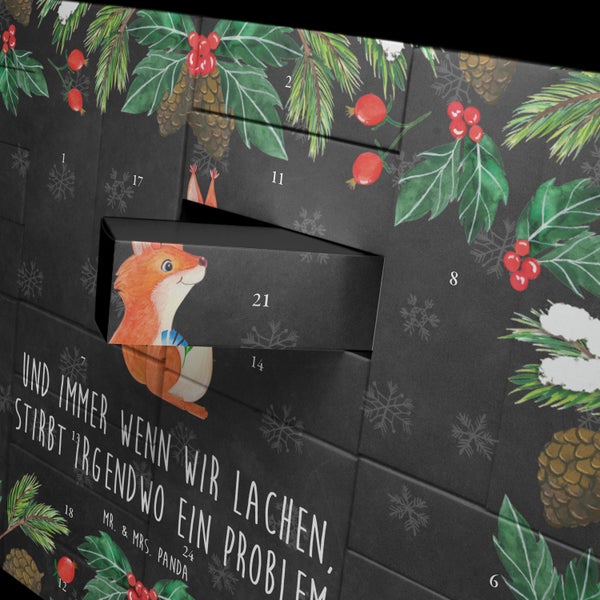 Mr. & Mrs. Panda Befüllbarer Adventskalender Eichhörnchen Blume - Schwarz