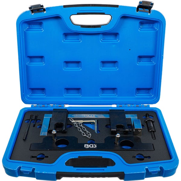 BGS Technic Werkzeugsatz zur Motorinstandsetzung im blauen Werkzeugkoffer
