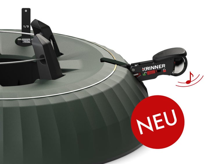 Krinner Christbaumständer mit Seilzugtechnik und Fußhebel