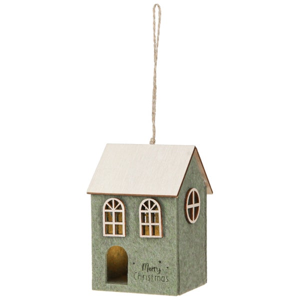 Dekoratives Weihnachtshaus zum Aufhängen