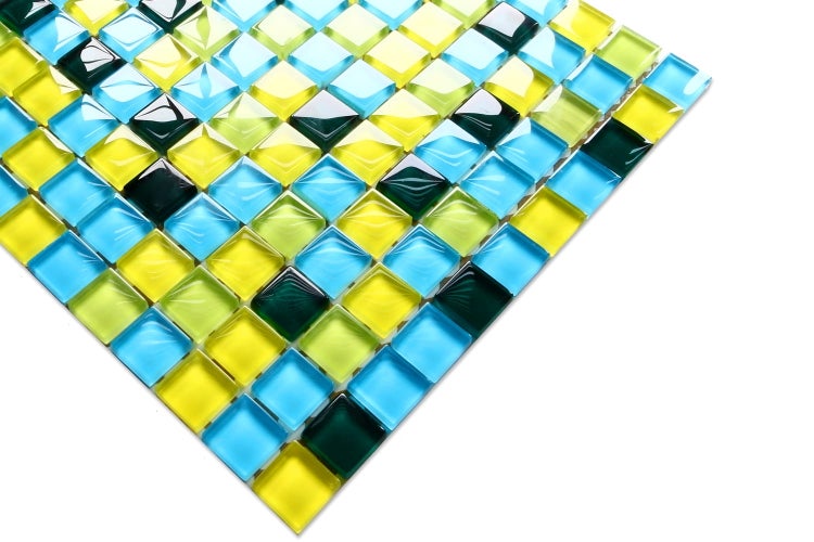Glasmosaik auf Netz für Bad und Küche 30cm x 30cm  - Lemon Tree