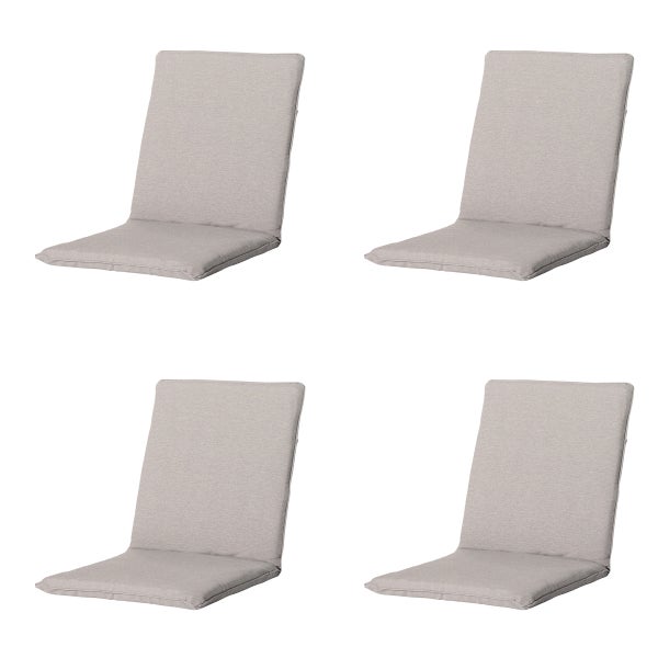 Stuhlauflage Stapelstuhl Naples taupe - ca. 97x49 cm - 4er-Set