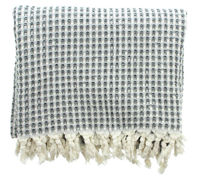 FRANK FLECHTWAREN | Kuscheldecke Waffelpiqué, BAUMWOLLE, 130 x 170 cm