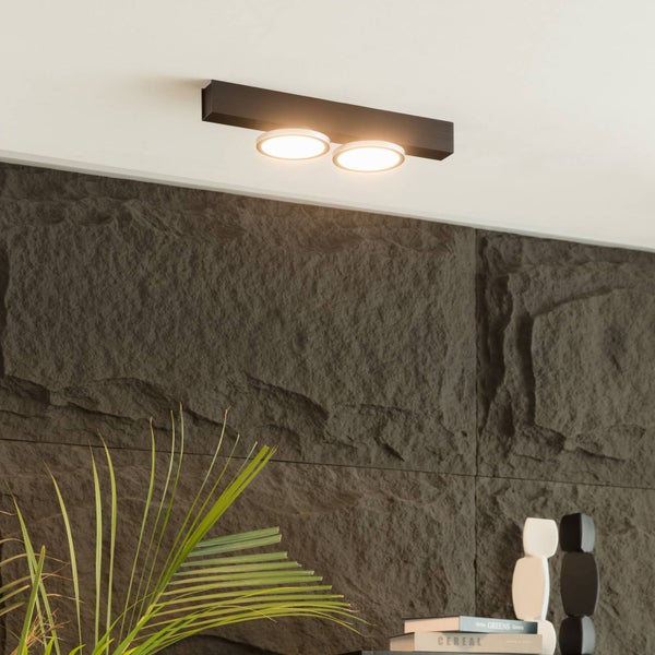 Deckenleuchte mit zwei Leuchten im Wohnzimmer