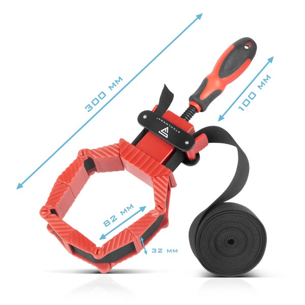 STAHLWERK 2 x Rahmenspanner Winkelspanner Bandspanner Eckspanner Spannhilfe