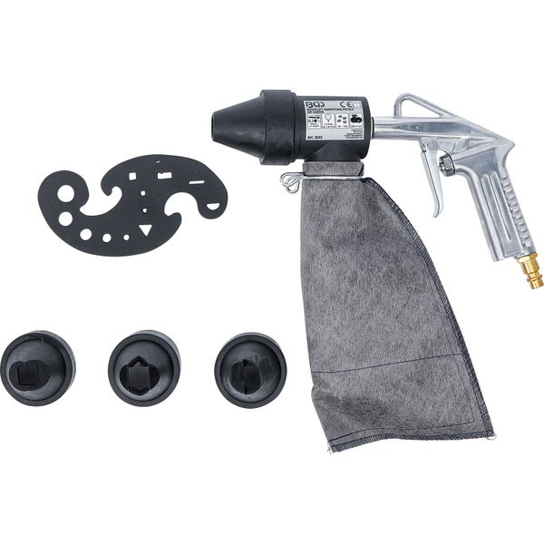 Druckluft-Sandstrahlpistole mit Zubehör