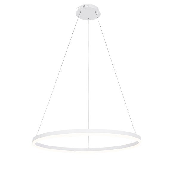 Ringförmige LED-Hängeleuchte mit Kabelaufhängung