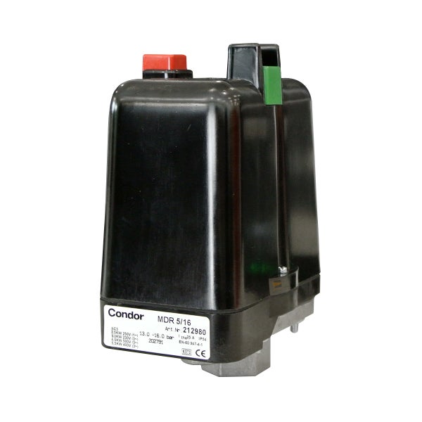 Condor Druckschalter MDR-5/16-K 2,5-16 bar G 1/2 212980 mit Ein- Ausschalter