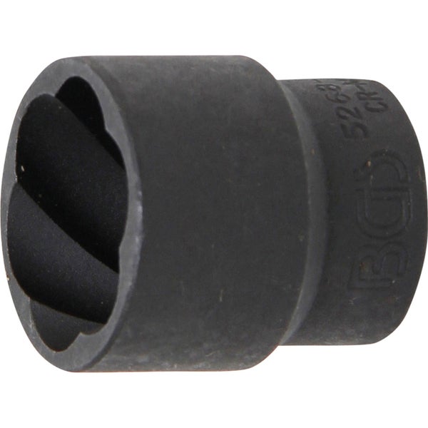 BGS Spiral-Profil-Steckschlüssel-Einsatz / Schraubenausdreher Antrieb Innenvierkant 12,5 mm (1/2) SW 24 mm - 5268-24