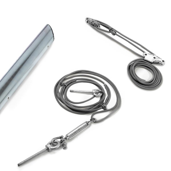 Sonnensegelmast EZ Mast Extra Robust 260 cm Mit Spannungs-Kit – hohe Zugkraft & einfache Montage – Maanta®