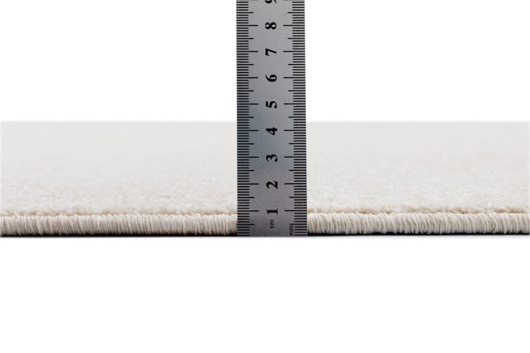 Gewebter UNI Teppich Paola Creme 133x190 cm