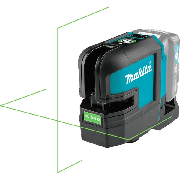 Makita Logo Kreuzlinienlaser mit grünen Laserlinien