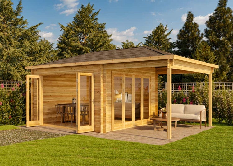 Gartenhaus Sunshine ISO mit Schleppdach