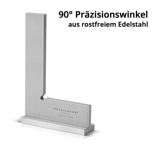 90 Grad Präzisionswinkel aus Edelstahl