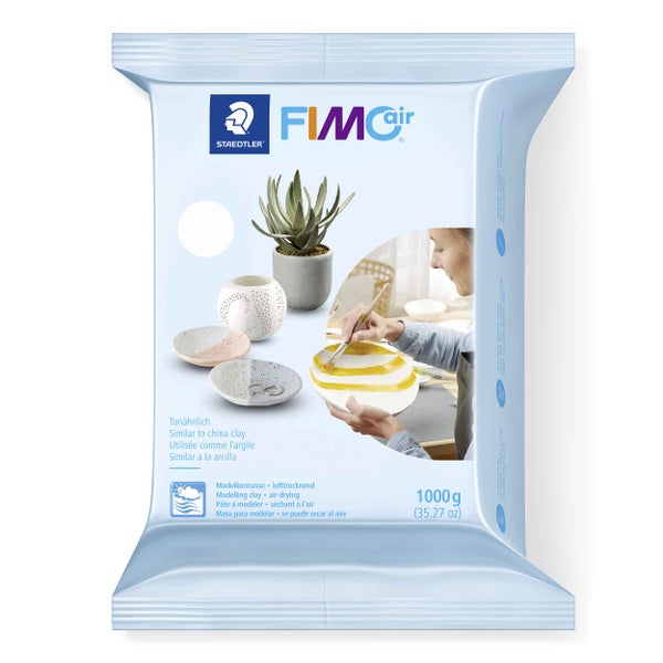 Staedtler Modelliermasse FIMO air, lufttrocknend und tonähnlich, 1000 Gramm Packung