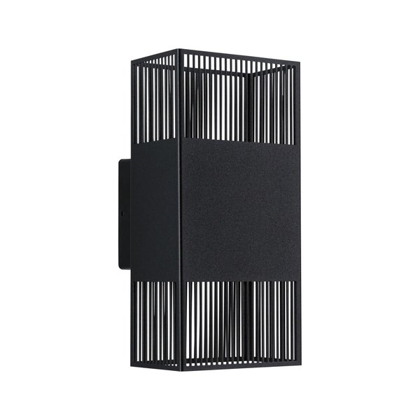 LED Wandleuchte Tharin IP44 3000K 120x104mm 2x3,7W Schwarz