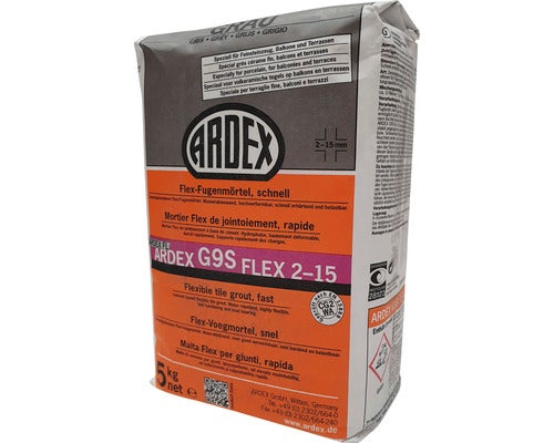 Flex-Fugenmörtel, ARDEX G9 S FLEX 2- 15, grau, 5 kg