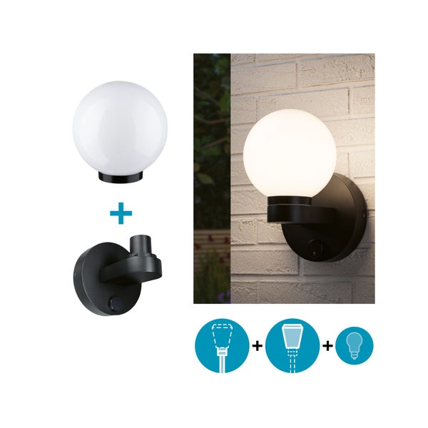 Set ModuShine Wandhalter Taleno ohne Sensor Anthrazit
