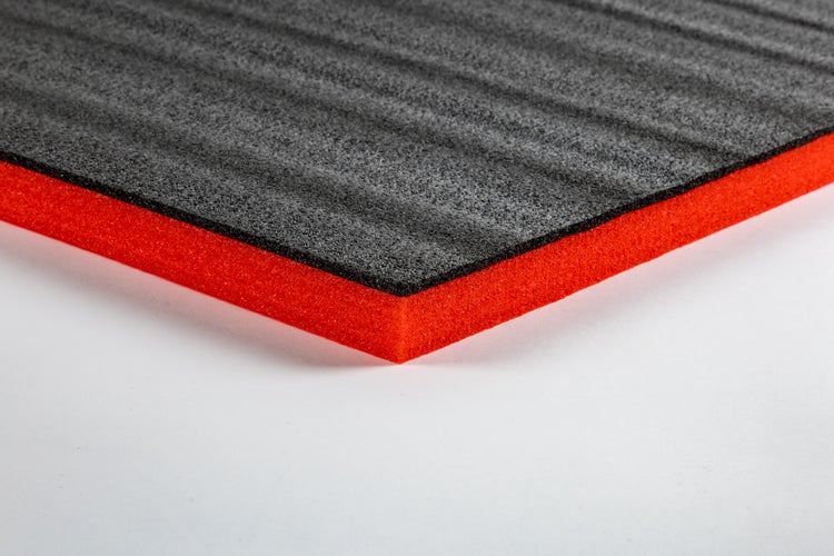 TYGR-Multilayer Schaumstoff rot 1000x600x30 |DIY-Werkzeugeinlage für Werkzeug, Kamera & Co