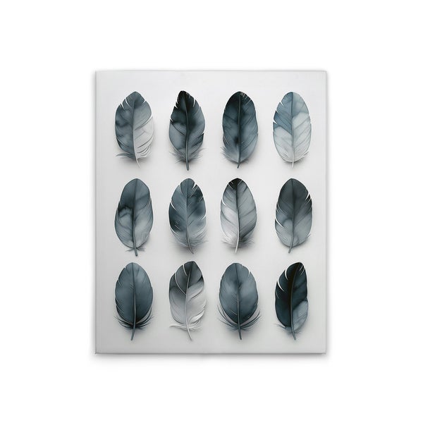 Dekorative Wandkunst mit Federmuster