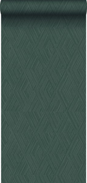 Origin Wallcoverings Tapete 3D-Muster Dunkelgrün - 53 cm x 10.05 m - 347847