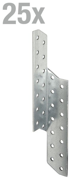 Set aus 25 Sparrenpfettenankern aus verzinktem Stahl zur Holzverbindung im Dachstuhl