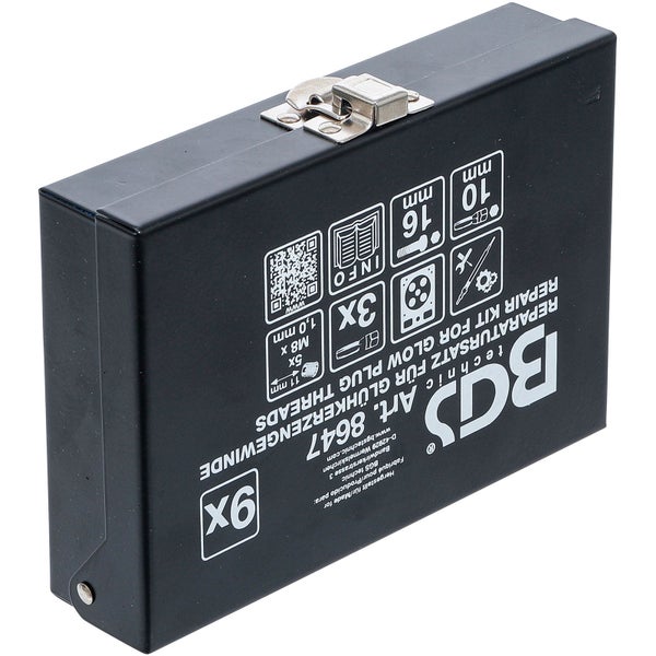 BGS Werkzeugkoffer für Glühkerzengewinde Reparatur Satz