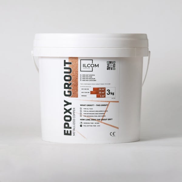 Epoxidharzmörtel zum Füllen von Fugen  - Metallisches Kupfer -  3Kg